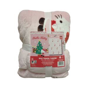 Hello Kitty - Jay Franco Licensed Silk Touch Polyester Fleece Throw Blanket, 60"